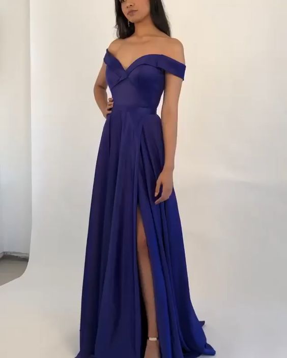 Long Prom Formal Evening Dress with Side Slit cg18488
