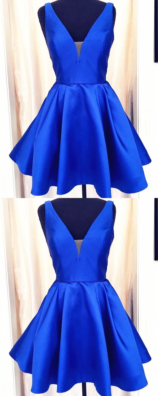 A-Line Short Satin Homecoming Dress cg18515