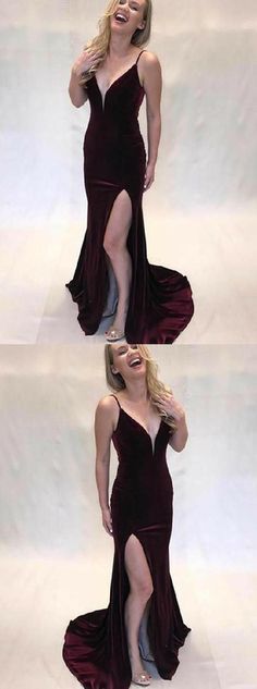 Engrossing Mermaid Prom Dresses With Side Slit cg18568
