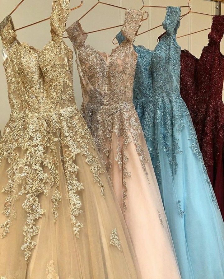 Princess Straps Lace Tulle Long Prom Dress cg18670