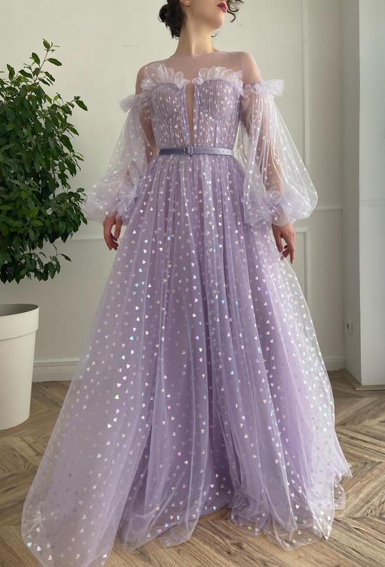 Princese Tulle Long Prom Dress cg18671