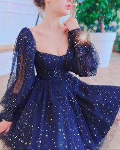 A-Line Tulle Evening Dresses,Long Sleeves Princess Gown Homecoming Dress cg18756