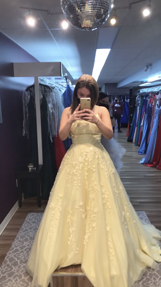 A-line Floor Length Sweetheart Backless Tulle Prom Dress cg19013