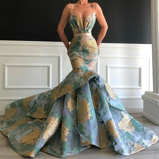 Einzigartiges ärmelloses Ballkleid Abendkleid cg19101