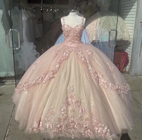 baby pink quinceanera dress Elegant Prom Dresses, Long Evening Dress cg19145