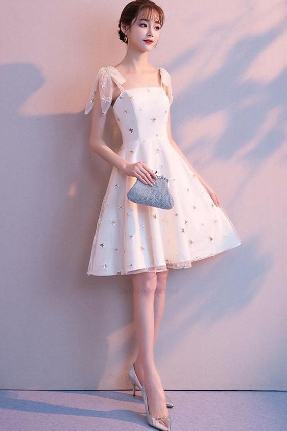 Cute short dress A line Homecoming Dresses cg19197
