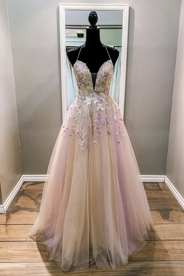 Stylish tulle lace long ball gown dress formal dress Prom Dress cg19312