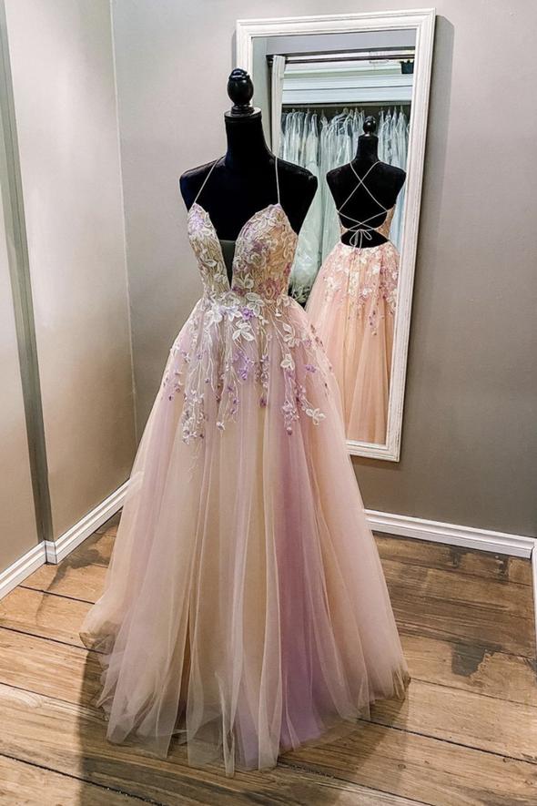 Stylish tulle lace long ball gown dress formal dress Prom Dress cg19312