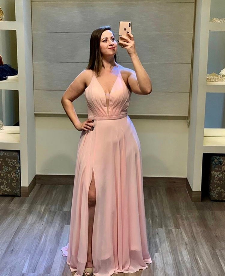 long A line prom dress evening dress cg19407