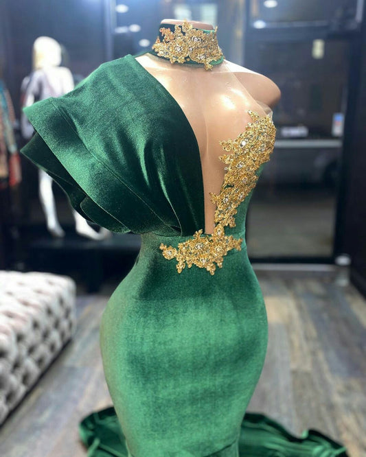 Grüne Abendkleider, Langes Ballkleid cg19558