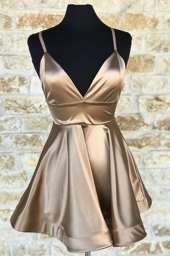 Cute v neck short homecoming dress cg19581
