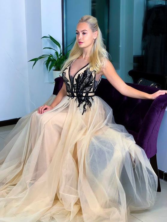 Special occasion women dress, Tulle Prom dress    cg19696