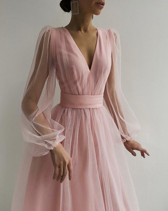 Beautiful pink Prom Dress, Chic Prom Dress cg19703