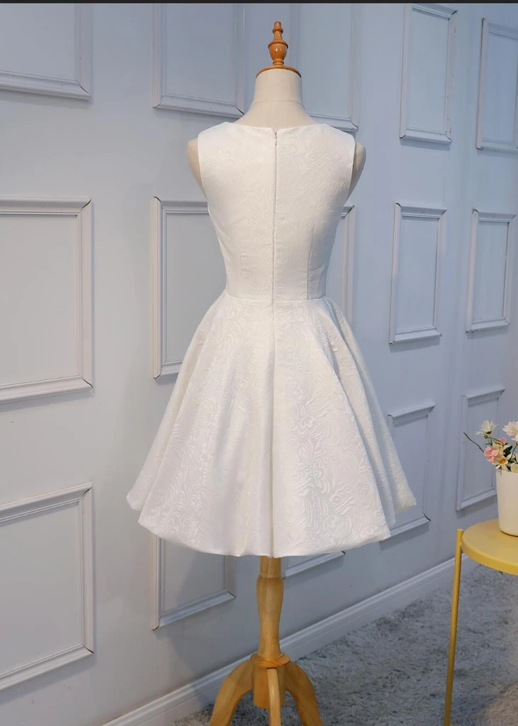 Unique White Lace Applique Cheap Short Homecoming Dresses cg19715