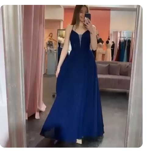 Neueste Spaghettiträger A-Linie Ballkleider cg19934