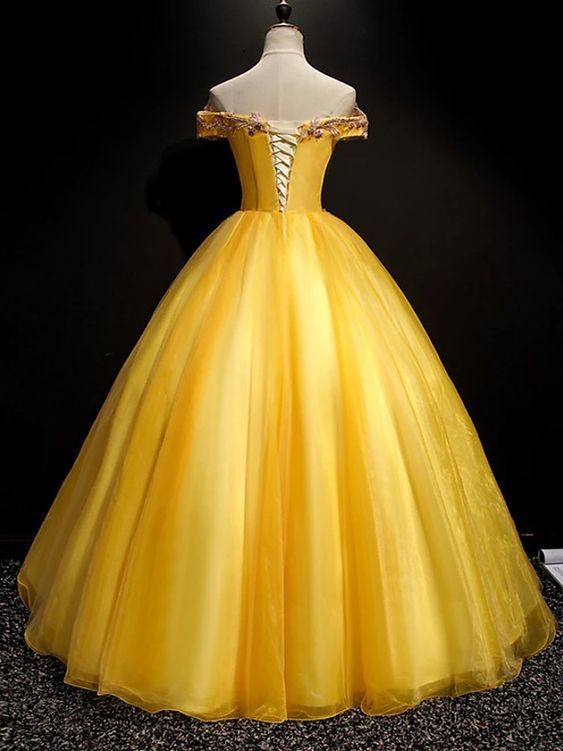 Ball Gown Elegant Floral Quinceanera Prom Dress Off Shoulder Sleeveless Floor Length Tulle with Pleats Appliques cg19945