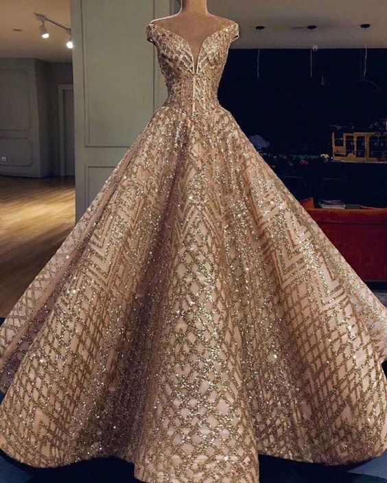 modest Glitter Tulle prom dresses, glamorous evening gowns cg19957 classygown modest Glitter Tulle prom dresses, glamorous evening gowns cg19957 classygown