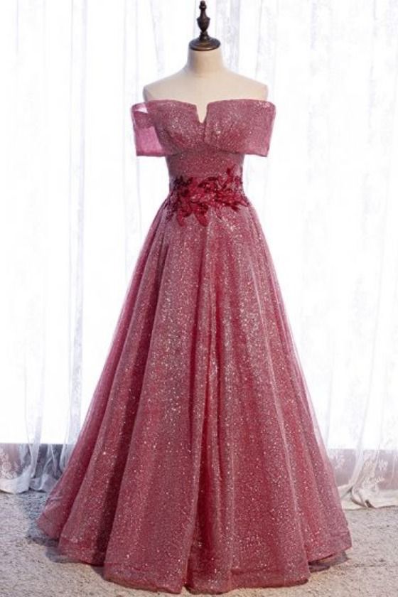 Stunning Red Formal Dreess with embroidery, off the shoulder red prom dress, cheap long prom dress 2021 cg19991