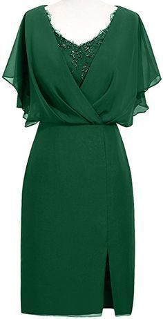 Green Chiffon Short Homecoming Dress cg20012