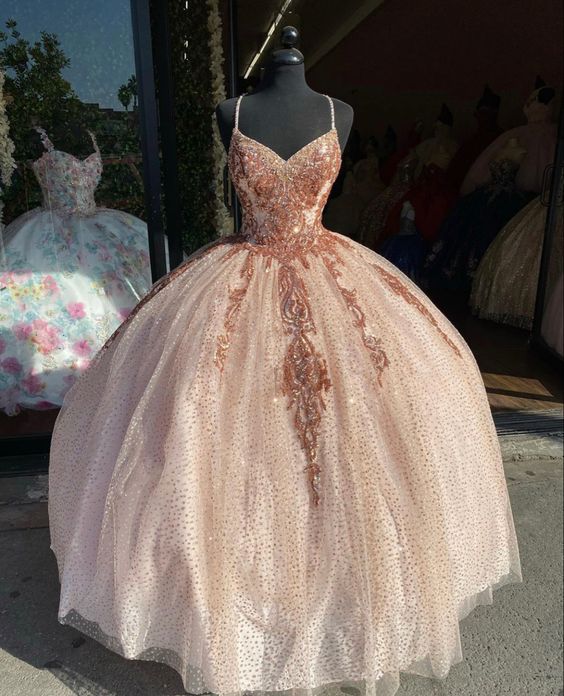 Long Prom Dresses Lace Appliques Sweet 16 Dresses cg20040