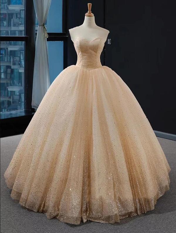 Ball Gown Sequins Prom Dress Cheap Beading Plus Size Prom Dress cg20063