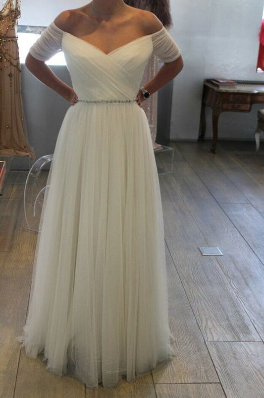 Strand Brautkleider Lange Brautkleider Gürtel Plus Size Ballkleid cg20081