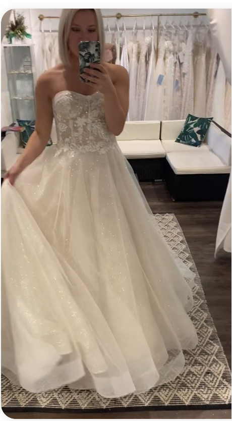 Stunning glitter a-line prom dress with lace cg20256 classygown Stunning glitter a-line prom dress with lace cg20256 classygown