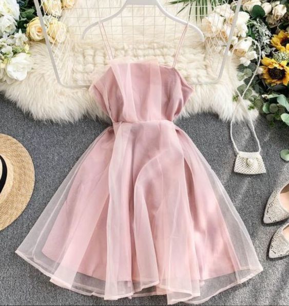 Strap High Waist Sleeveless Mini Elegant Homecoming Dress cg20357