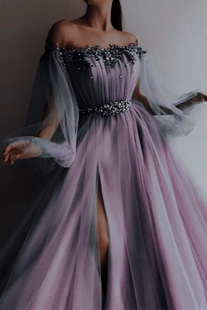 Tulle Sequins long Beading Prom Dress cg20627
