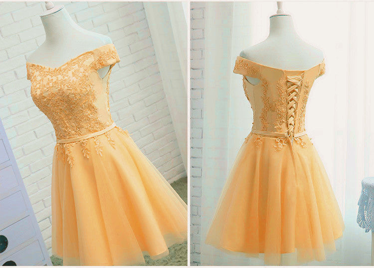 princess A-line party dress lace up back Homecoming Dress cg20669