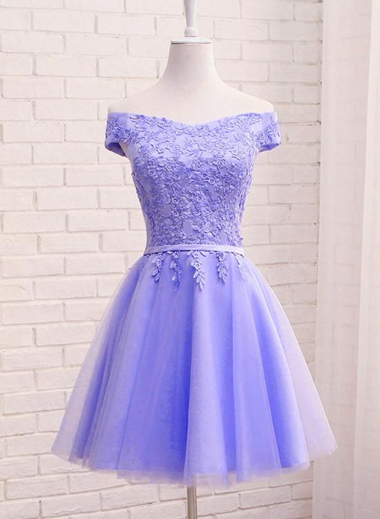 princess A-line party dress lace up back Homecoming Dress cg20686