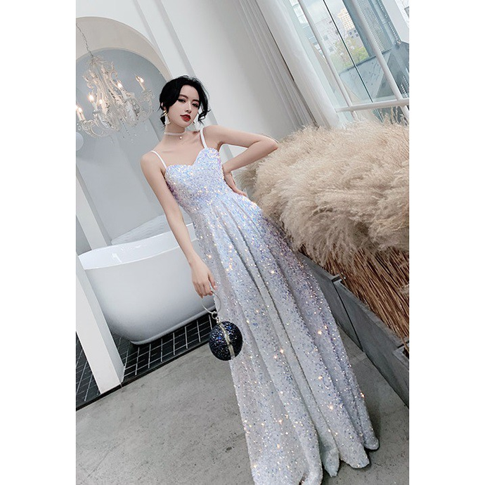 Sequins White Prom Dress cg20693