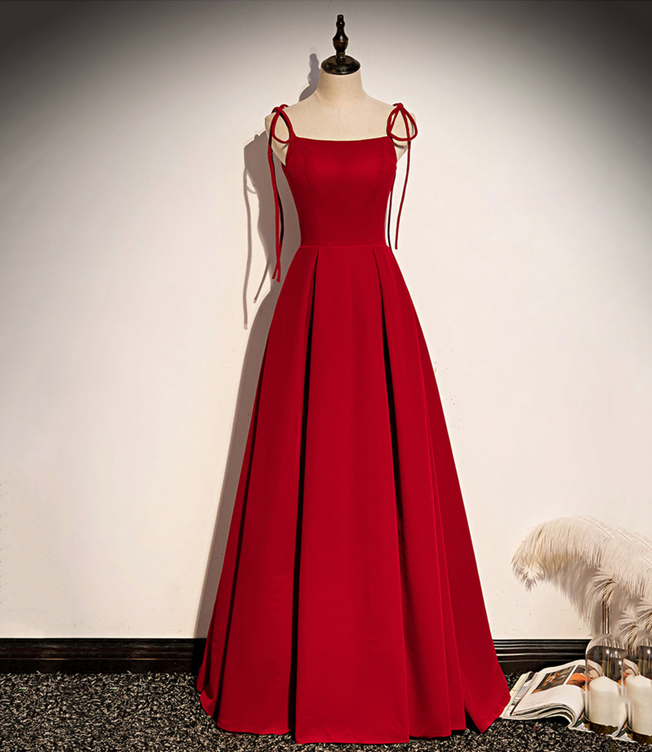 SIMPLE VELVET LONG A LINE PROM DRESS EVENING DRESS cg20772