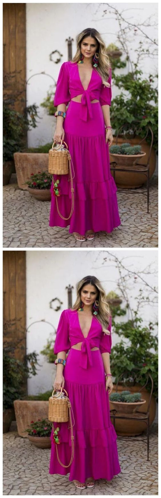 Beliebtes langes Ballkleid, V-Ausschnitt, sexy Abendkleid, Partykleid, cg20844