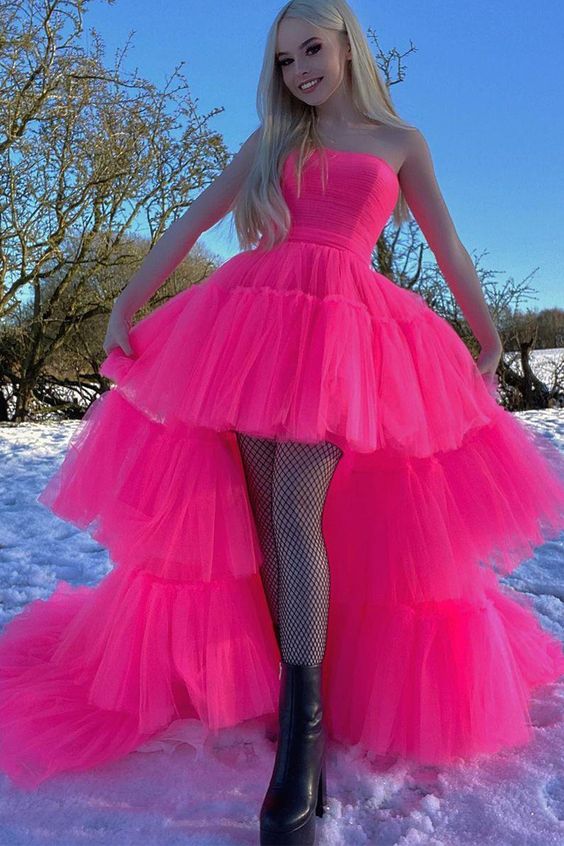 Pink Princess Prom Dress Formal Evening Gowns cg20885