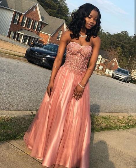 Sweetheart Long Prom Dress With Lace Top cg20968