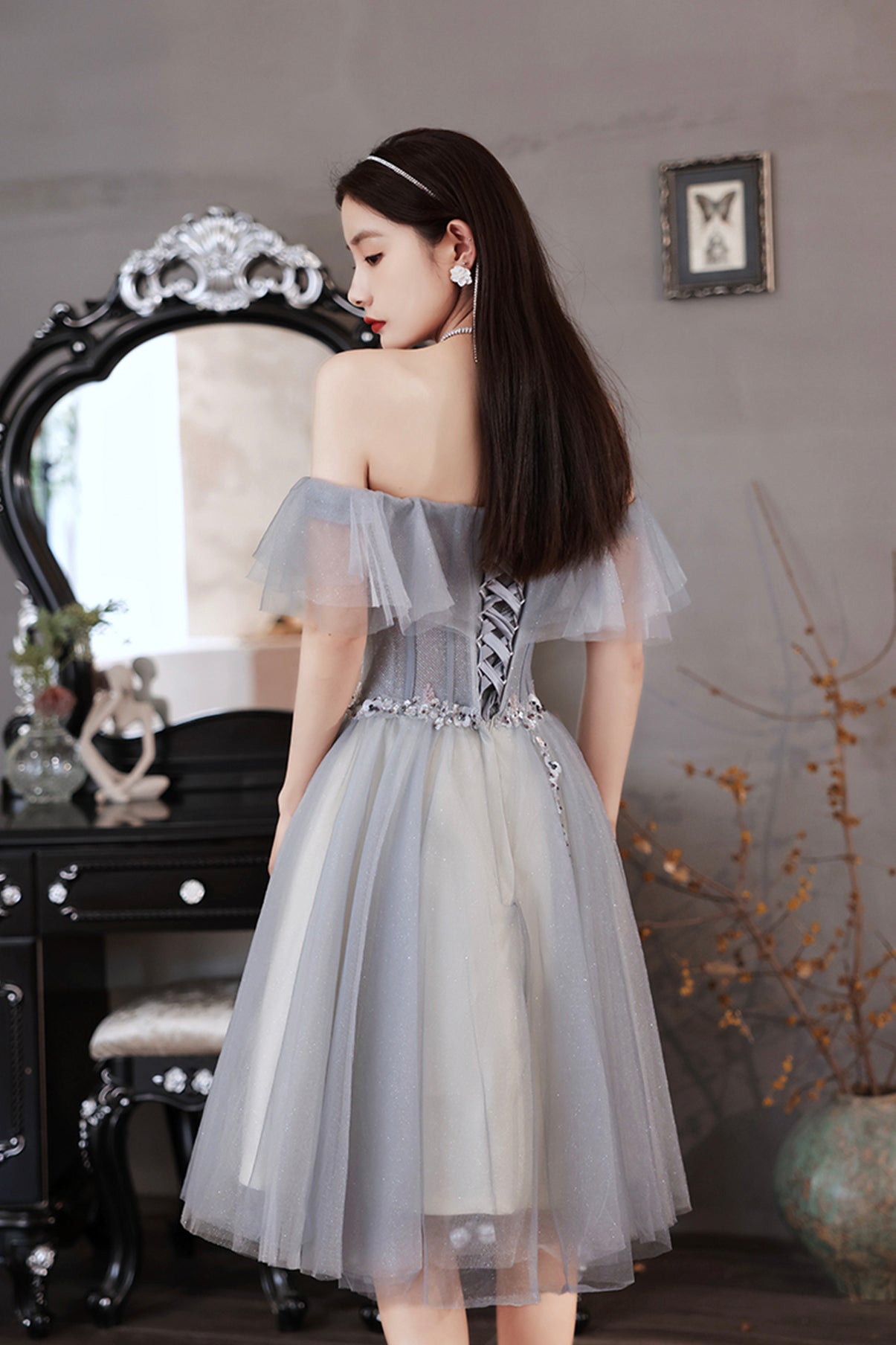 A-Line Short Homecoming Dress cg21103