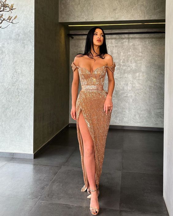 Meerjungfrau-Ballkleider mit Pailletten, Abendkleid cg21276