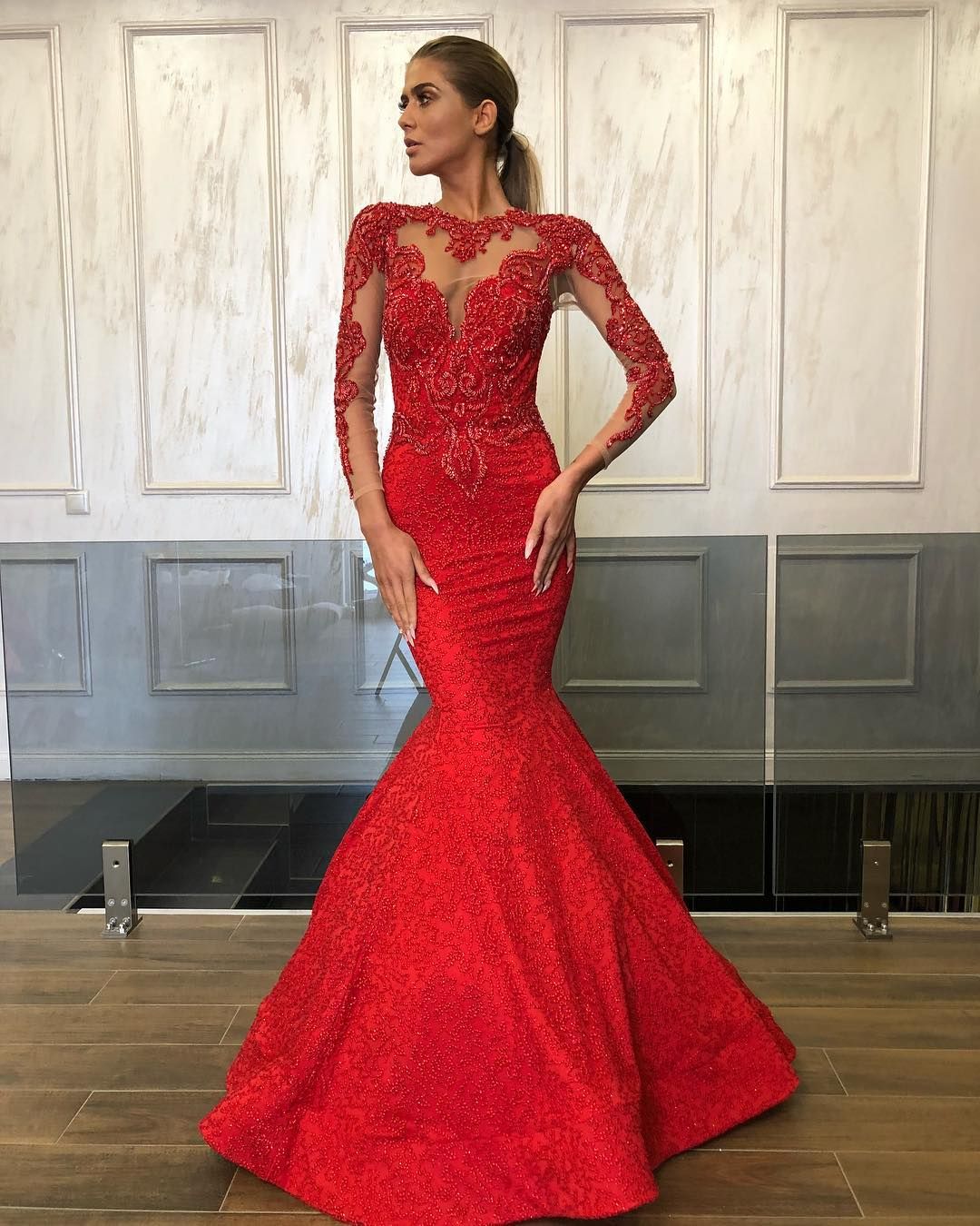 Mermaid Long evening dress Prom Dress cg21291