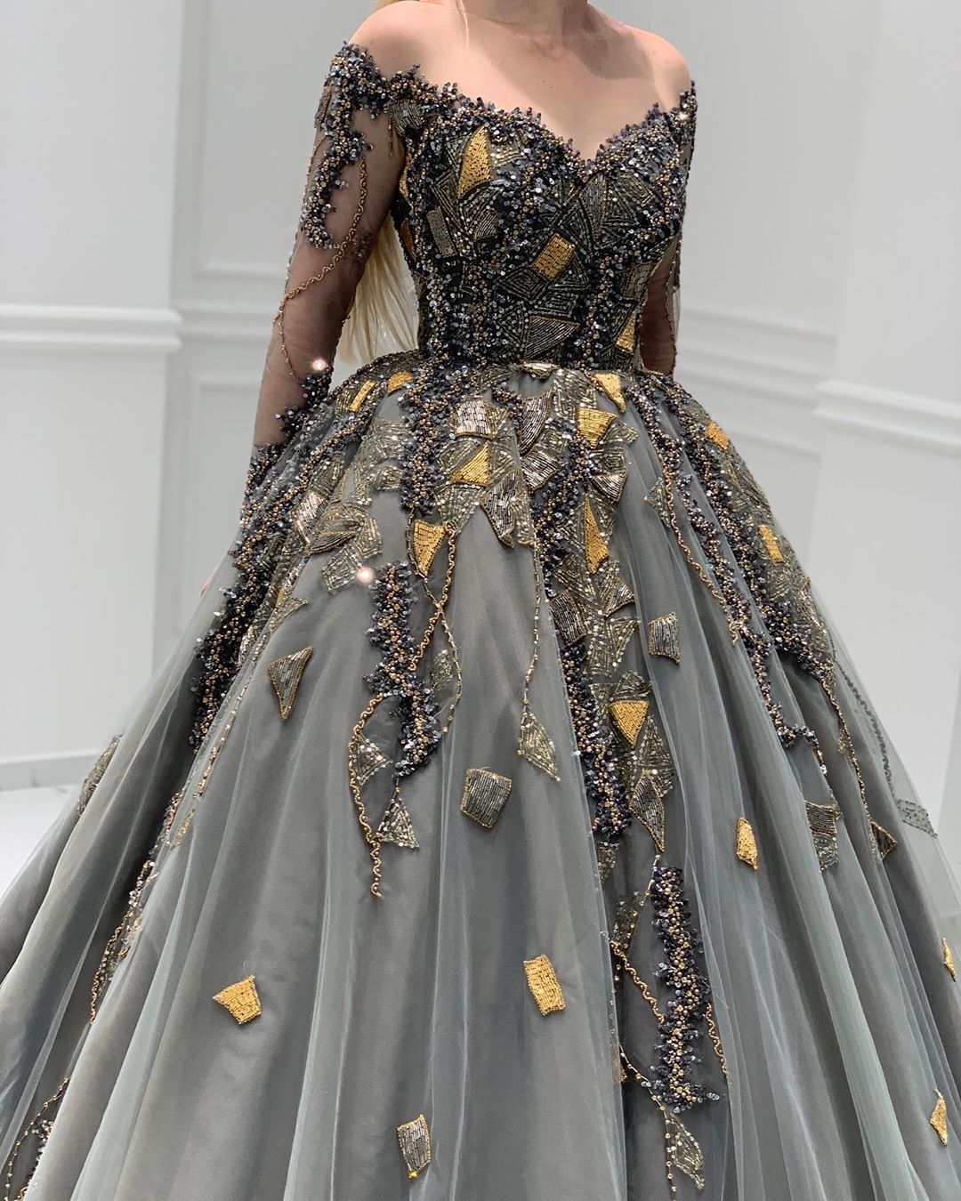 beaded prom dresses, ball gown prom dresses, long prom dresses ,grey p classygown beaded prom dresses, ball gown prom dresses, long prom dresses ,grey p classygown