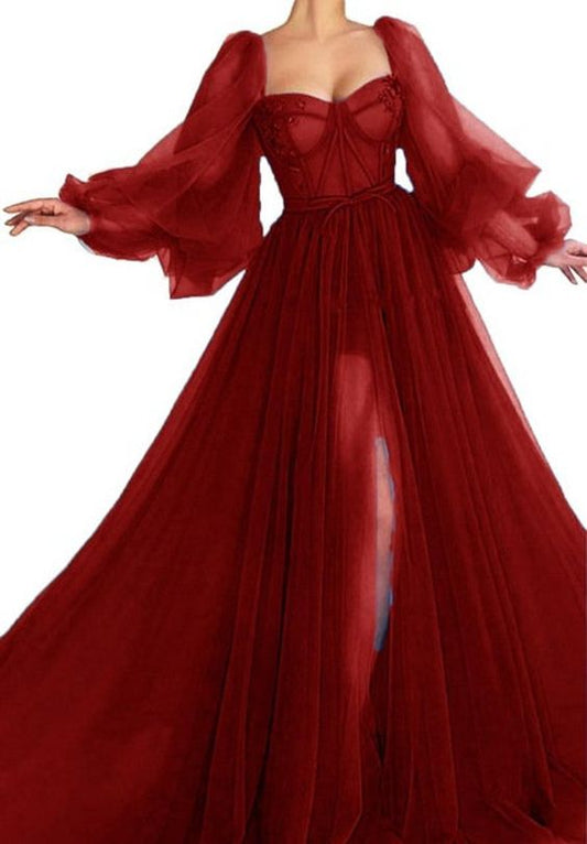 A-Linie schlichtes Ballkleid Burgunder Abendkleid cg21477