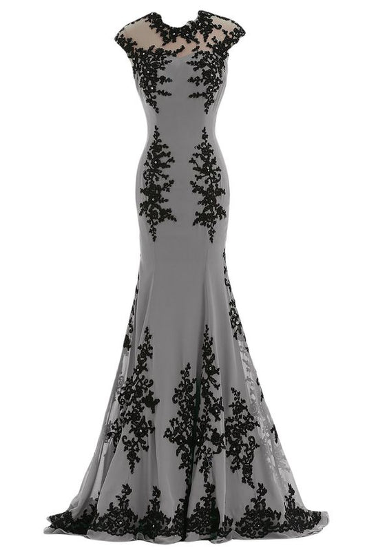 Chiffon und Applikationen Meerjungfrau Mutter der Braut Kleid Ballkleider cg21483