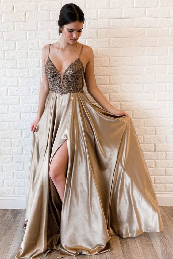 unique long formal dresses A-line Sky Blue Long Prom Dresses Unique Long Evening Dress TP0944 US8 / Custom Color main image 0