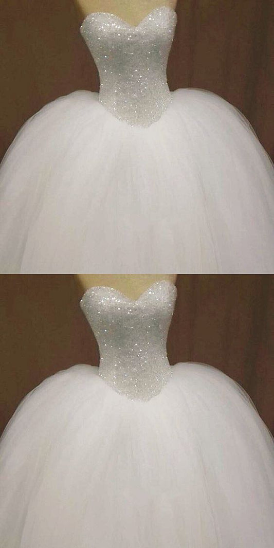 Bling Sweetheart Brautkleid Drop Taille Ballkleid für Frauen Ballkleid, Abendkleid cg21658