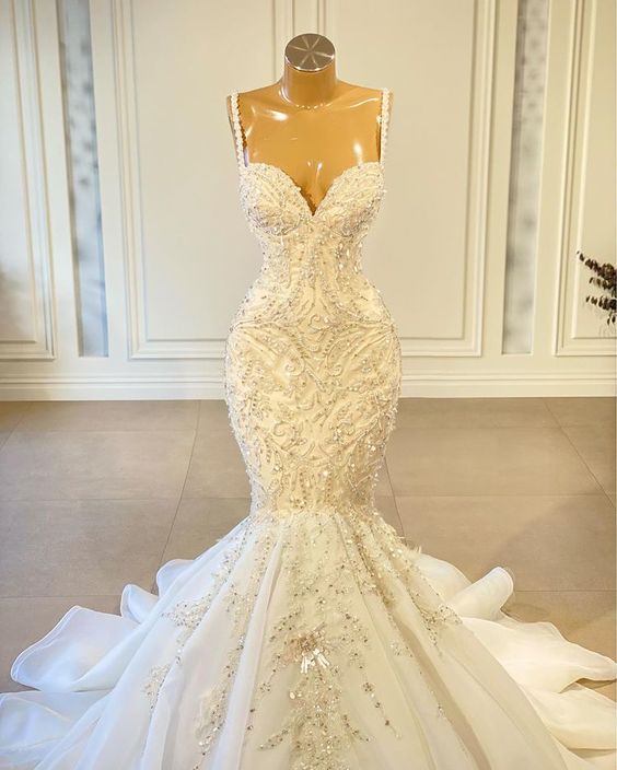 chique prom dresses Open Back Leaf Appliques Chic Prom Dresses Mermaid Sweetheart Evening Dress
