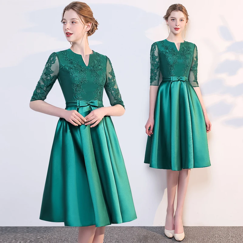 Green Short Party Dress Homecoming Dress cg21790