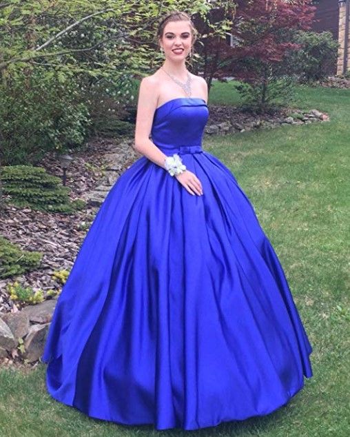 Damen Trägerloses Ballkleid Satin Ballkleider cg21886