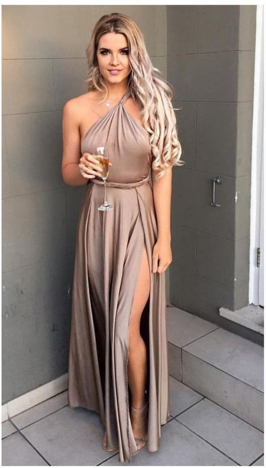 One-Shoulder-Ballkleid, Split-Ballkleid, Fashion-Ballkleid cg2198