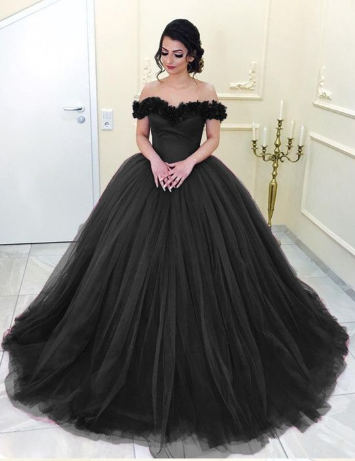 Tüll Ballkleid schulterfrei Abschlussball Quinceanera Kleider cg2209