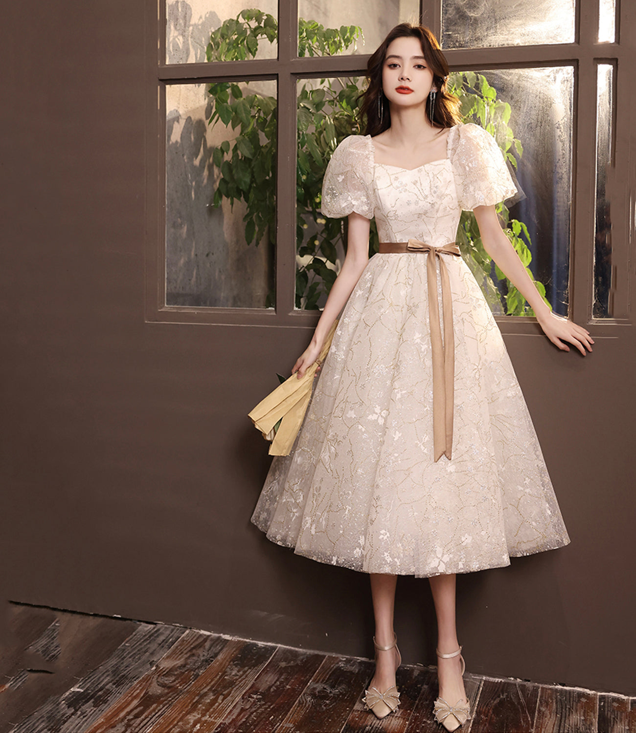 SWEET A LINE SEQUINS SHORT PROM DRESS cg22158